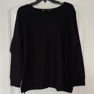Zenana Outfitters Black Crew Neck Sweater